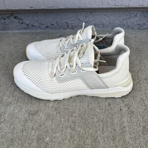 OluKai Wailuku Off White Gray Suede Mesh Comfort Sneakers Womens Size 11‎